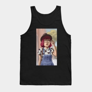 Hipster girl Tank Top